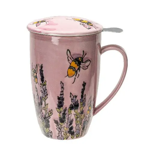 15 oz Spring Honey Bee Infuser Mug – Lumber + Linen