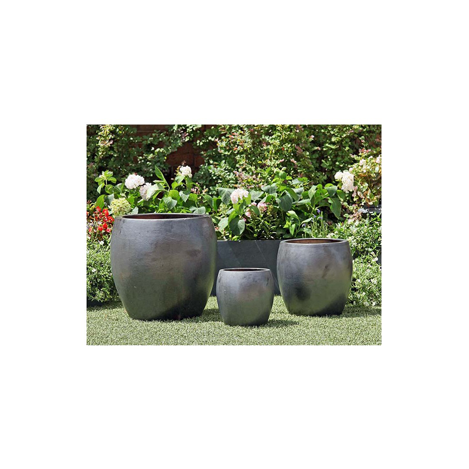 black outdoor planter pots Jam's Planter