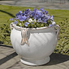  Round Handle Planter - ‘Antique White’