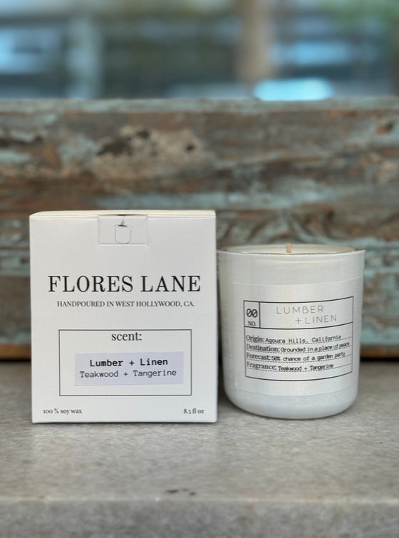 Lumber + Linen Soy Candle | 8.5oz