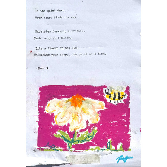 Flower Bee Poem and Pastel – Lumber + Linen