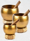 Hammered Brass Singing Bowls