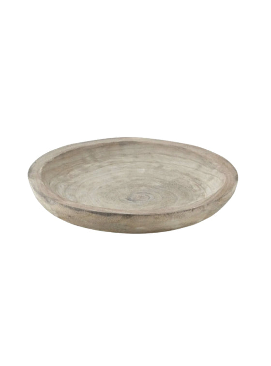 Paulownia Wood Bowl | Grey MD