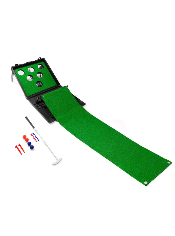 Putter Pong Putting Game with Putter and Golf Mat