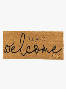  All Wines Welcome Here Door Mat