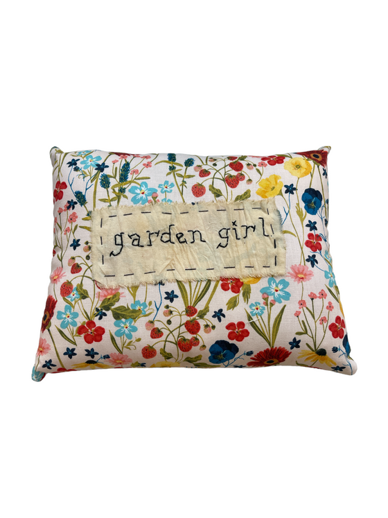 Garden Girl Pillow