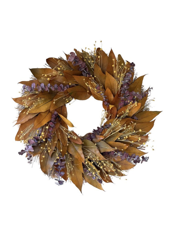 Orange Willow & Grains | 20" Wreath
