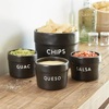 Black Ceramic Chips Bowl
