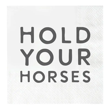  Face To Face Cocktail Napkin - Hold Horses