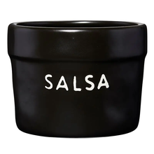  Black Ceramic Salsa Bowl