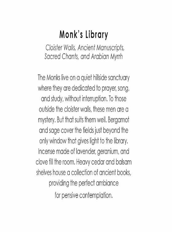 Monk's Library Candle