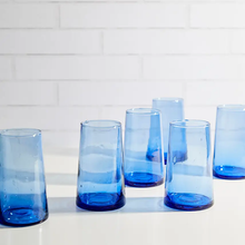  Moroccan Cone Glassware Large | Blue