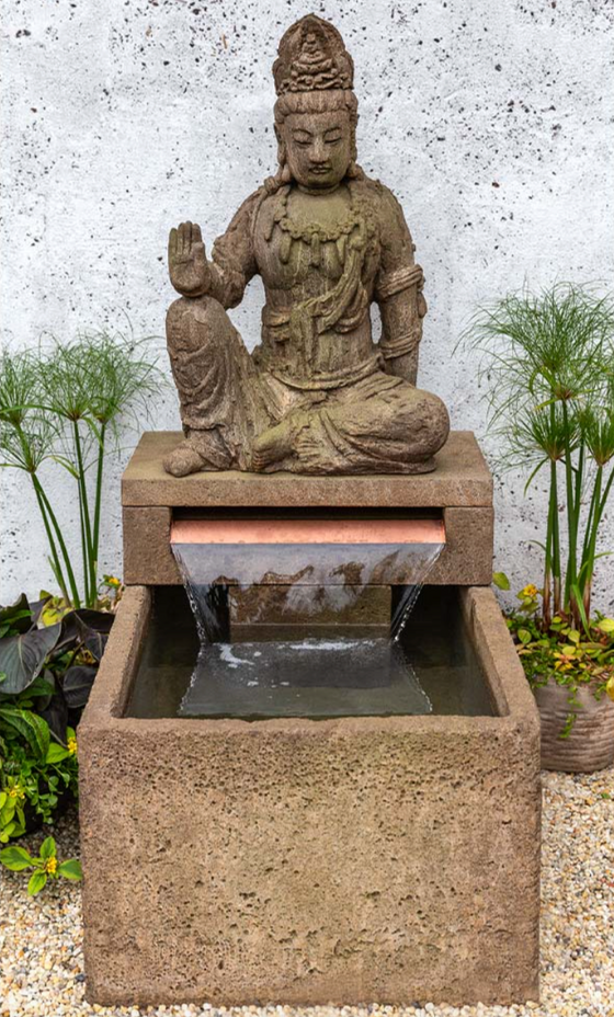 Antique Quan Yin Buddha Fountain