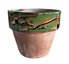  Cottage Crafted Flower Pot, Large, Marbleized Green