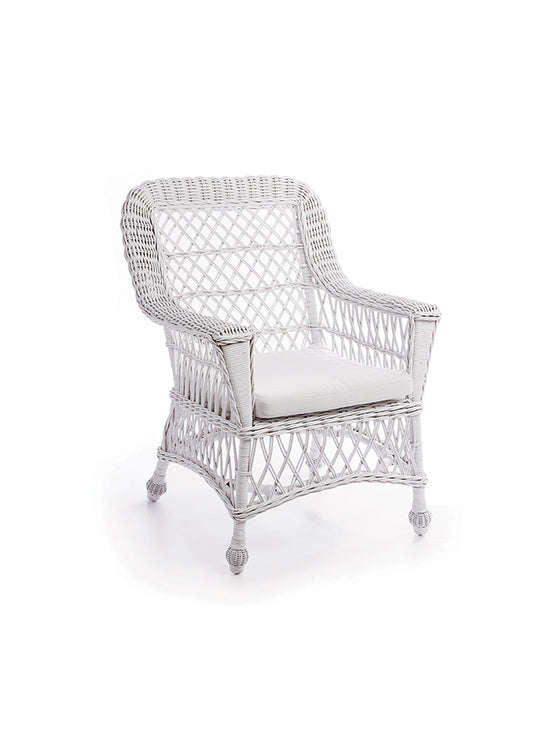 White Montauk Arm Chair
