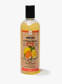  CLARK'S Cutting Board Soap 12oz I Orange & Lemon Scented